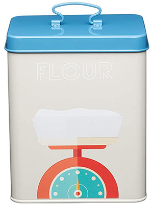 KitchenCraft Living Art-deco Style Airtight Flour Storage Container