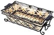 Temp-Tations Floral Lace-Loaf-Pan With Ceramic Drip Tray