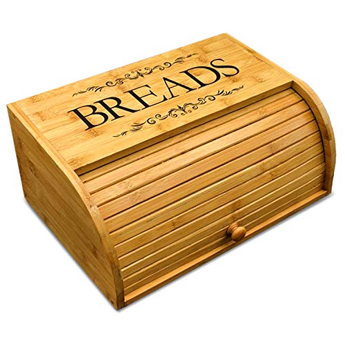 Cookbook People Classic Filigree Wood Bread Bin
