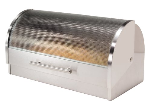 Oggi Stainless Steel Roll Top Bread Box